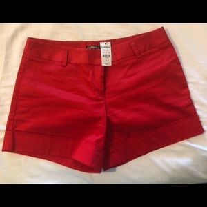 New with tags Express red shorts